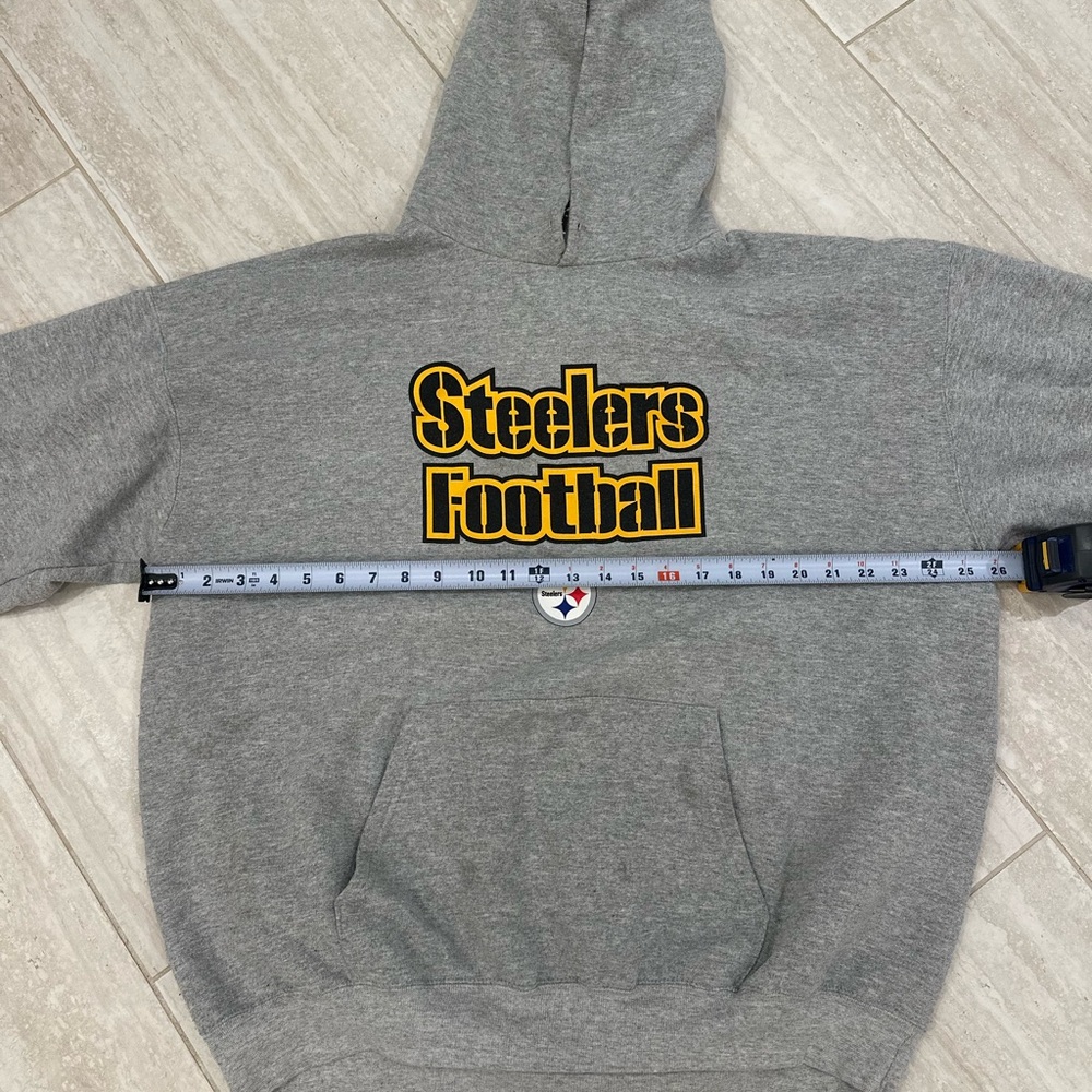 NFL Steelers Football Gray Hoodie